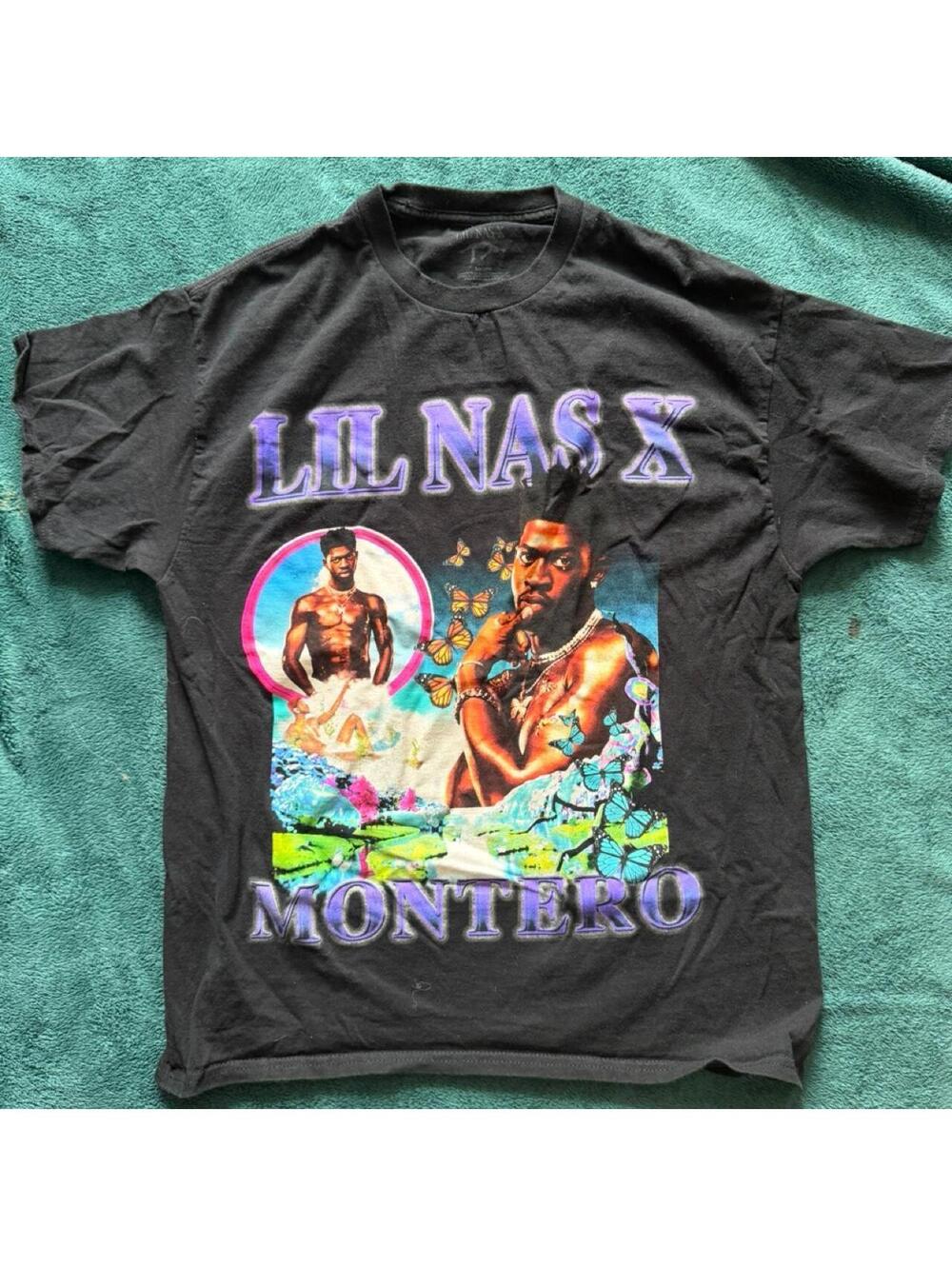 Lil Nas X Montero Graphic Black T-Shirt Large